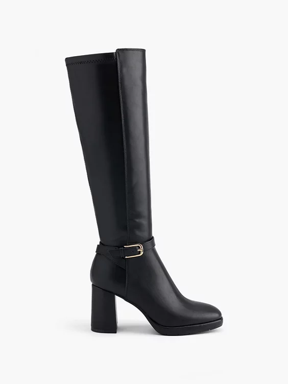 Catwalk Stiefel in schwarz