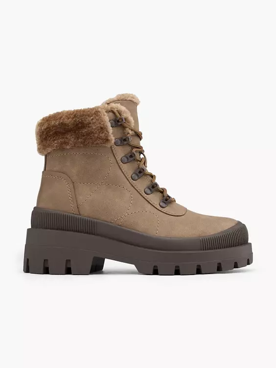 Catwalk Schnürboots in taupe