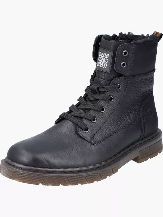 Rieker Herren Schnürstiefel in schwarz