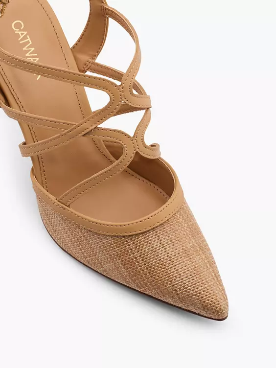 Catwalk Slingpumps in braun