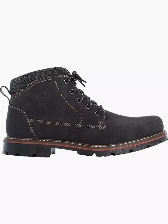 Rieker Herren Schnürstiefel in schwarz