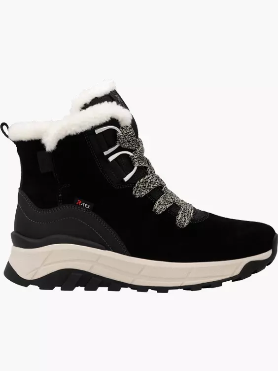 Damen Schnürstiefel in schwarz