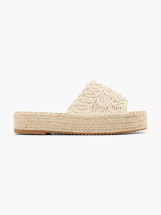 Graceland Pantolette in creme