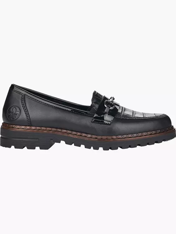 Rieker Damen Loafer in schwarz