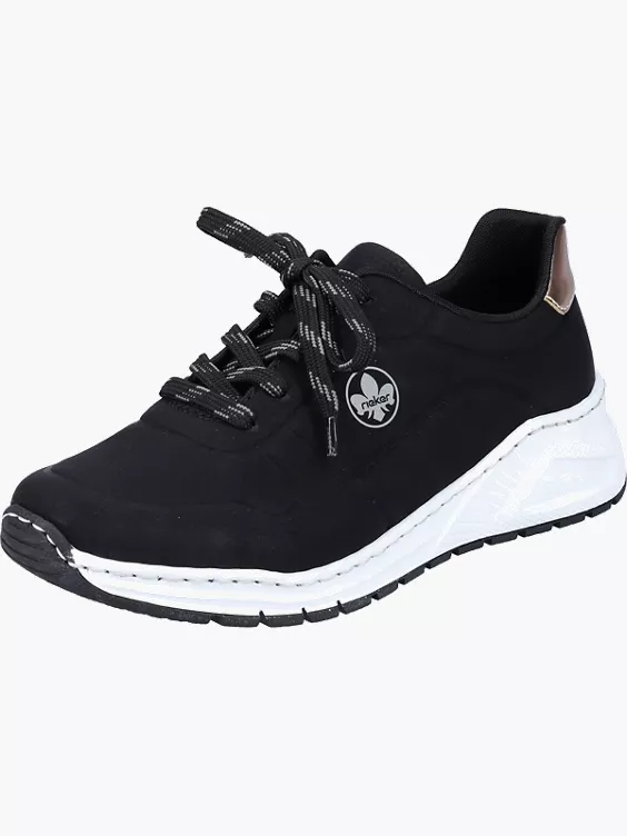 Rieker Damen Sneaker Low in schwarz