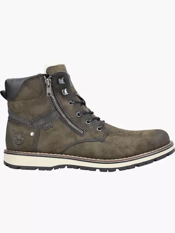 Rieker Herren Schnürstiefel in grün