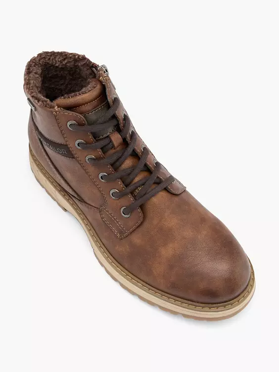 TOM TAILOR Schnürboots in braun