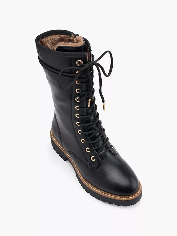 s.Oliver Schnürstiefel in schwarz