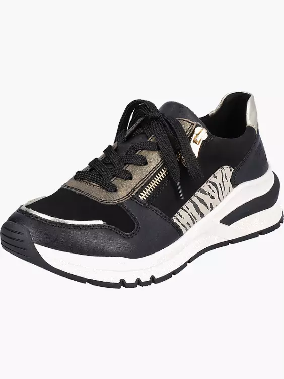 Rieker Damen Sneaker Low in schwarz