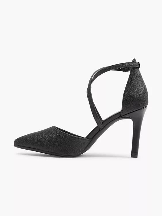 Catwalk Spangenpumps in schwarz