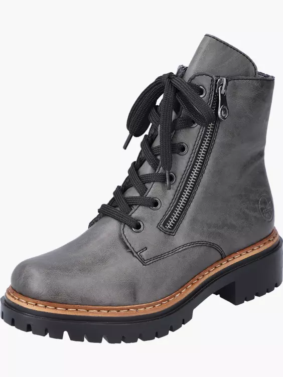 Rieker Damen Biker Boots in grau