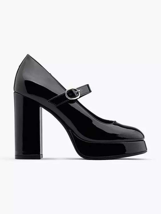 Catwalk Mary Jane Pumps in schwarz