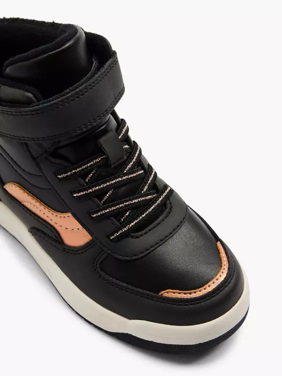 Graceland Hoher Sneaker in schwarz