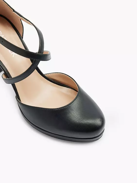 Catwalk Spangenpumps in schwarz