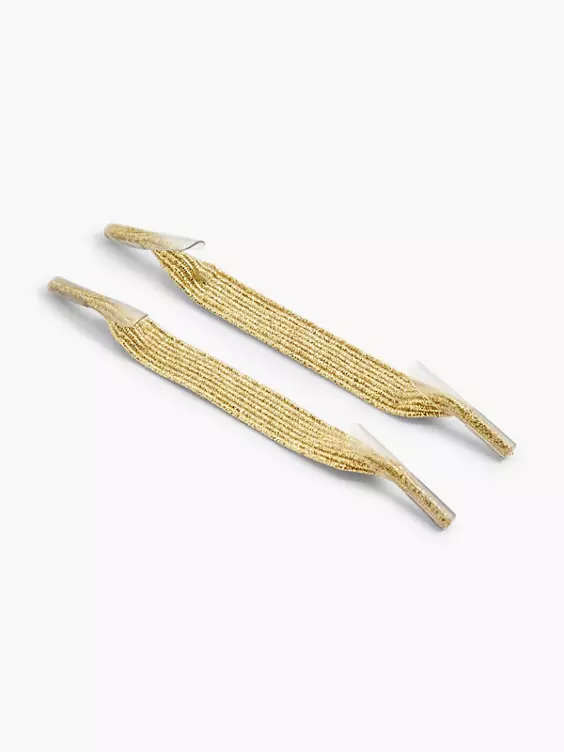 DEICHMANN 12-teiliges Gummisenkel Set in gold
