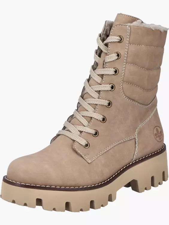 Rieker Damen Biker Boots in beige