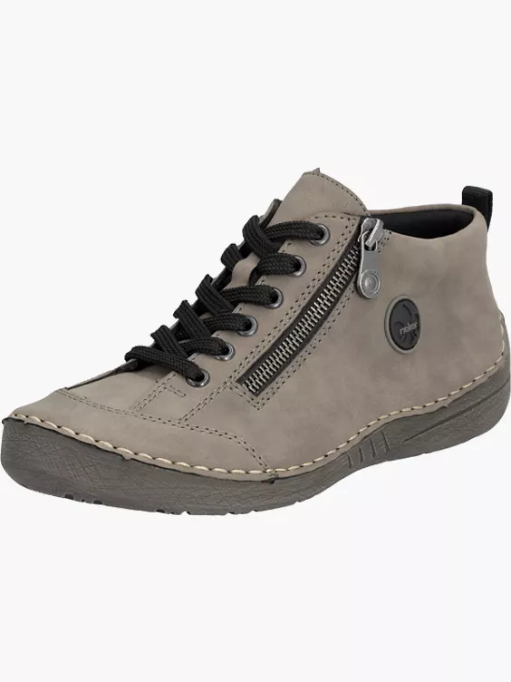 Rieker Damen Schnürschuhe in grau
