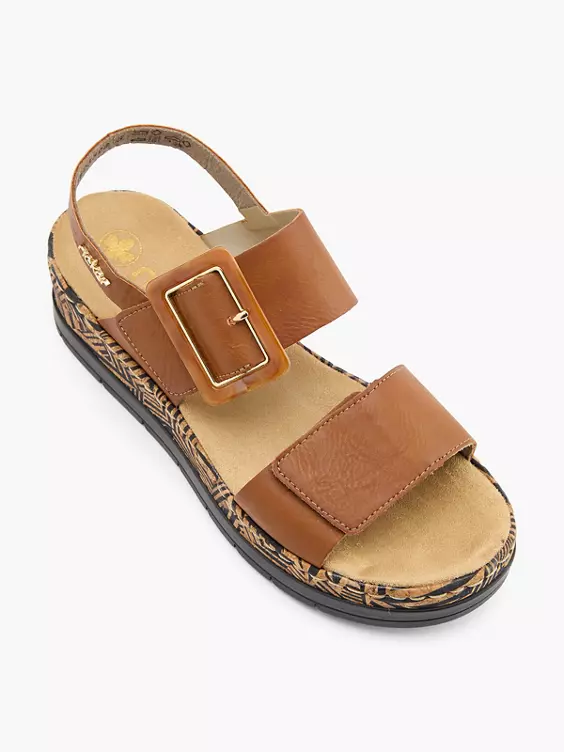 Rieker Keilsandalette in braun