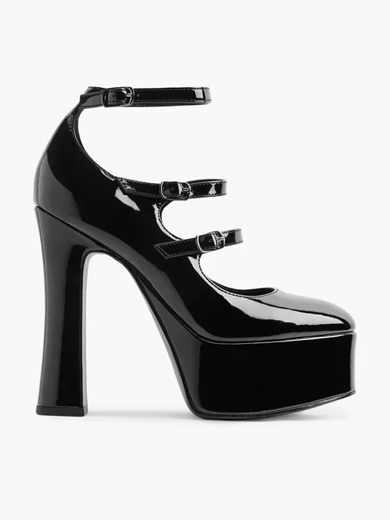 Catwalk Mary Jane Pumps in schwarz
