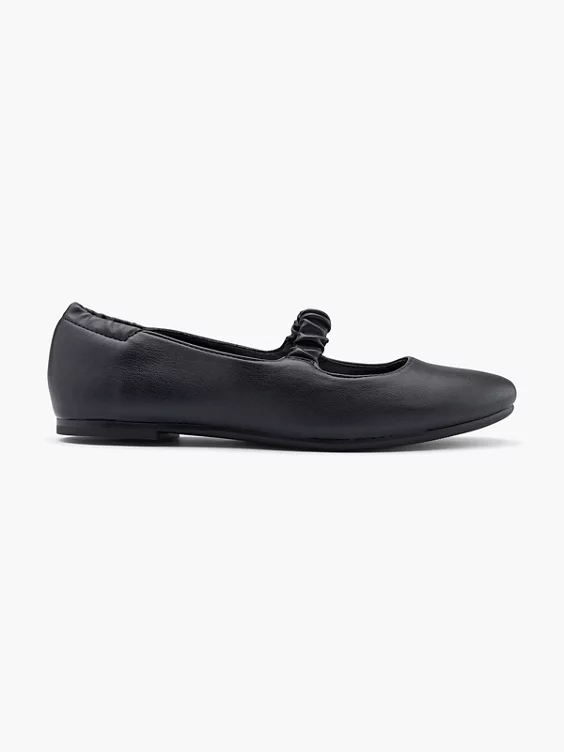 Graceland Riemchenballerina in schwarz