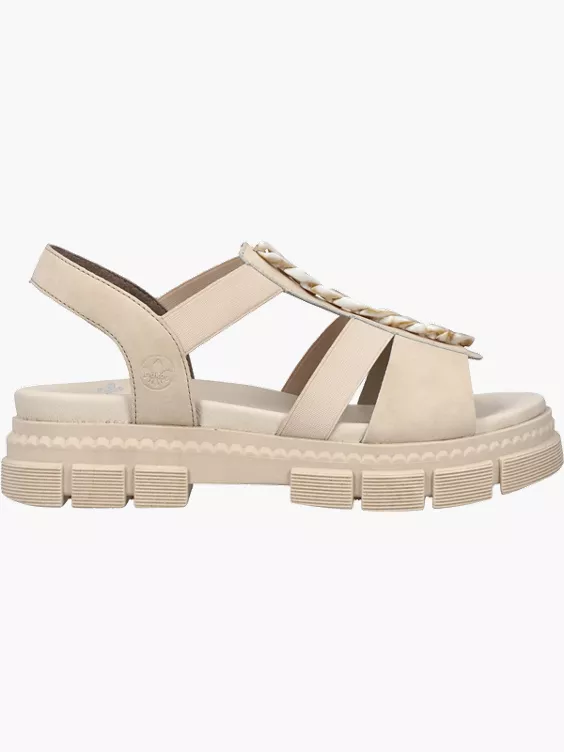 Rieker Damen Riemchensandalen in beige
