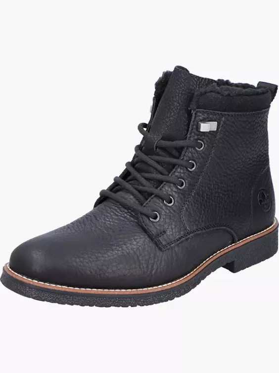 Rieker Herren Schnürstiefel in schwarz