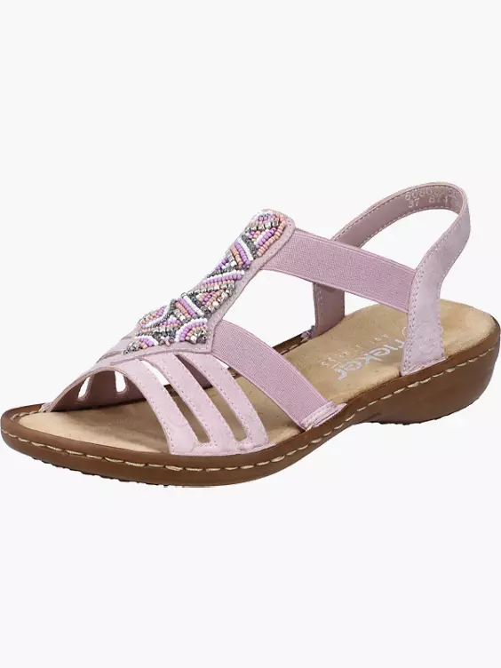 Rieker Damen Riemchensandalen in rosa