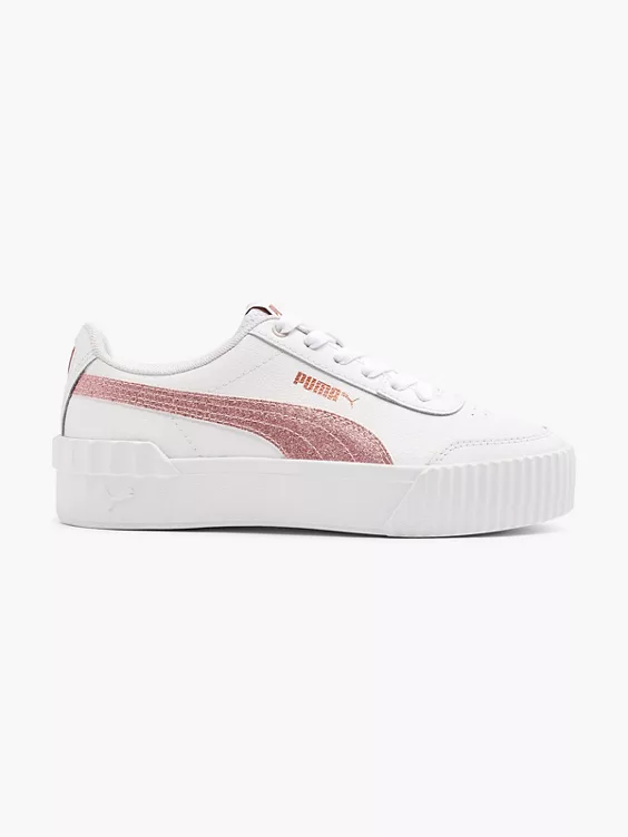 PUMA Sneaker CARINA LIFT GLITZ JR in weiß