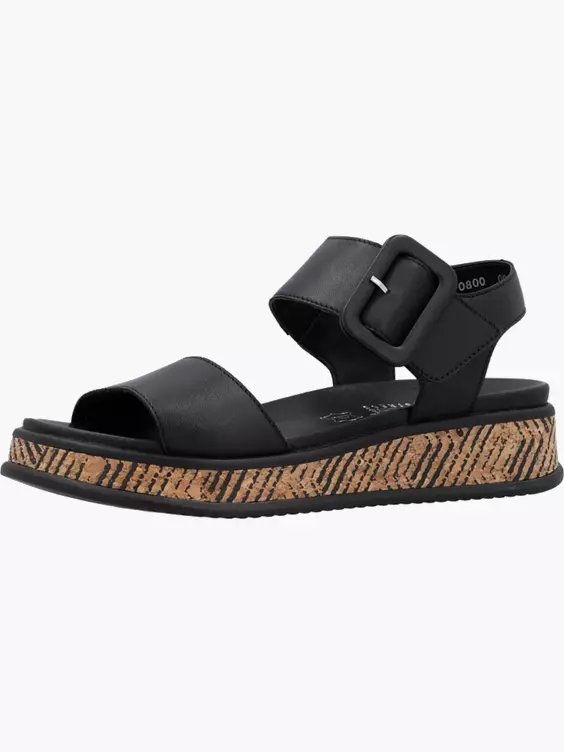 Damen Riemchensandalen in schwarz