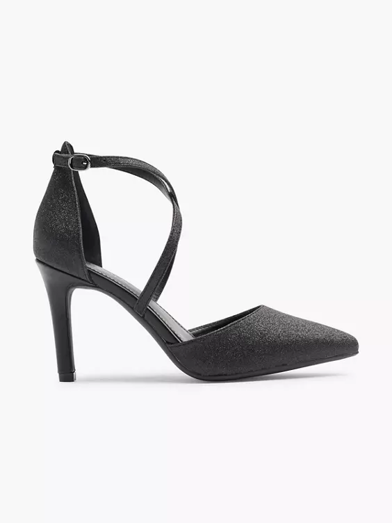 Catwalk Spangenpumps in schwarz