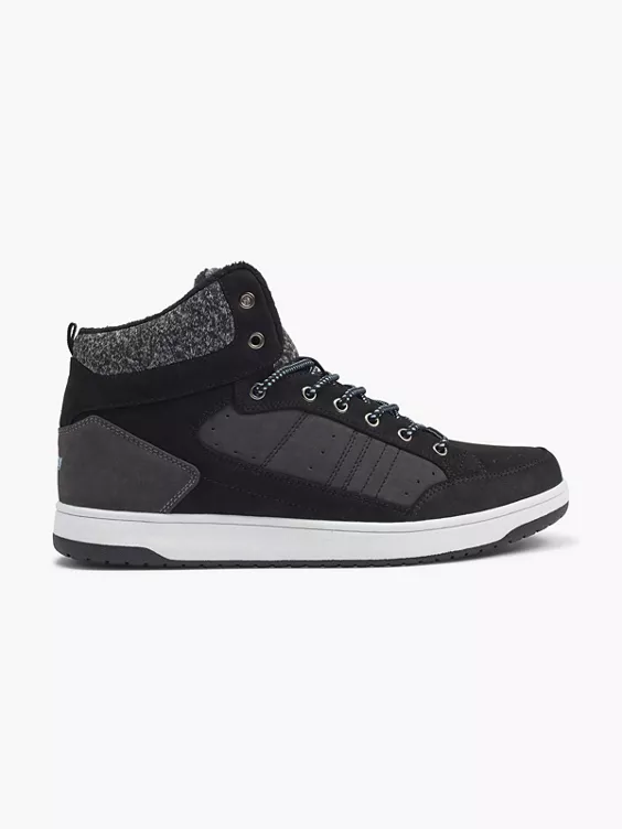Vty Hoher Sneaker in schwarz