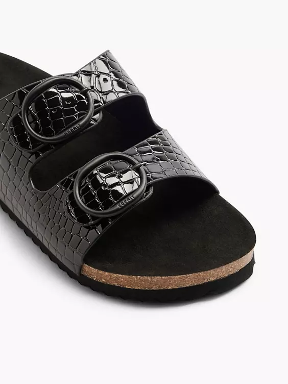 ESPRIT Pantolette in schwarz