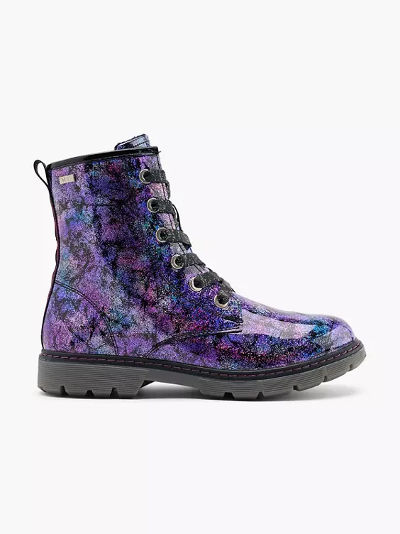 TOM TAILOR Schnürstiefel in lila