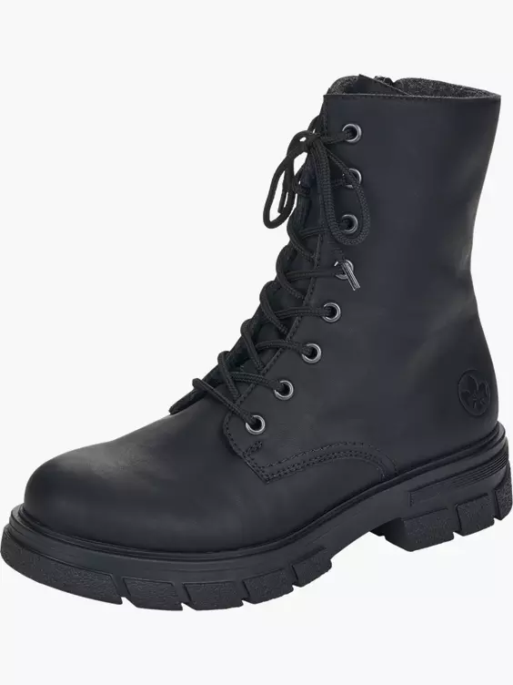 Rieker Damen Biker Boots in schwarz
