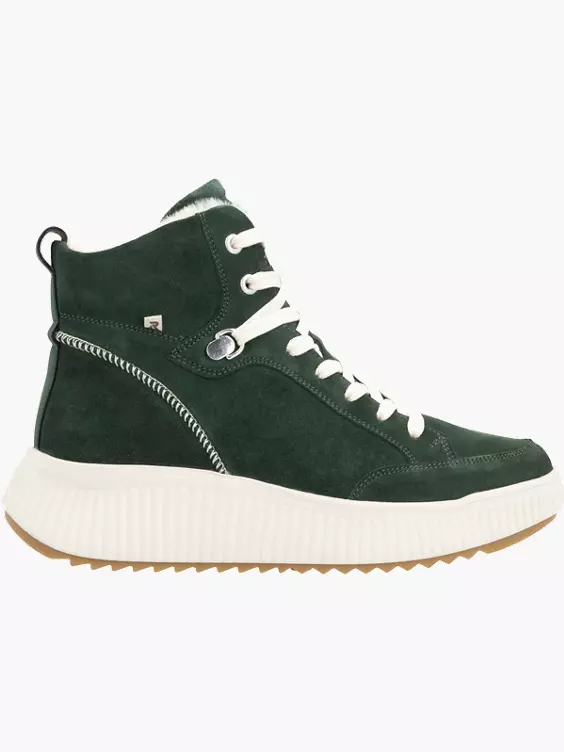 Damen Schnürstiefel in grün