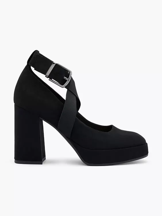 Catwalk Spangenpumps in schwarz