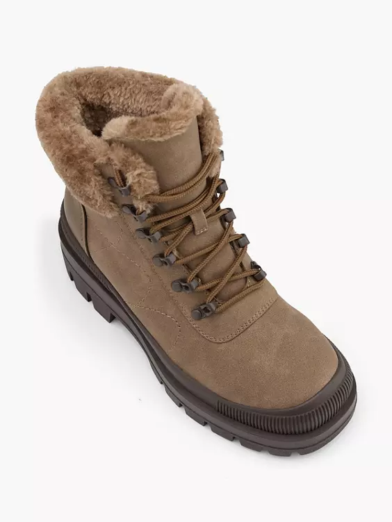 Catwalk Schnürboots in taupe