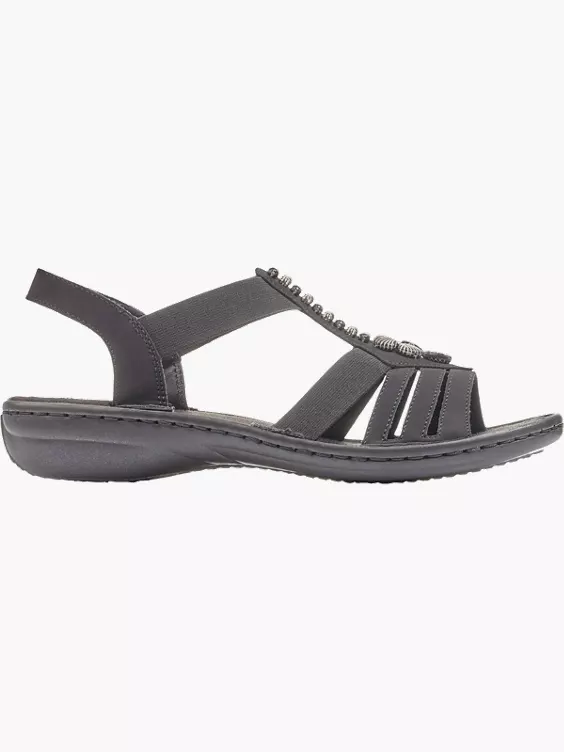 Rieker Damen Riemchensandalen in schwarz