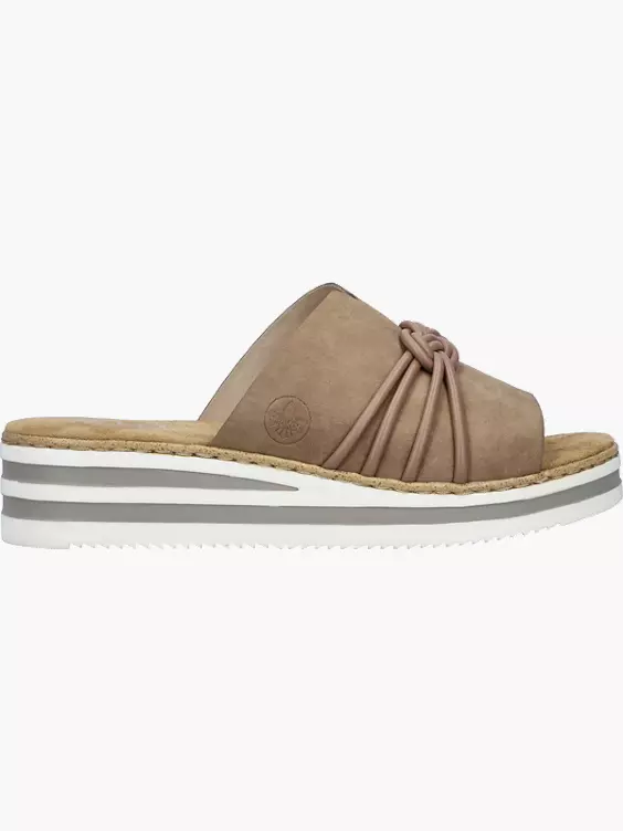 Rieker Damen Pantoletten in beige