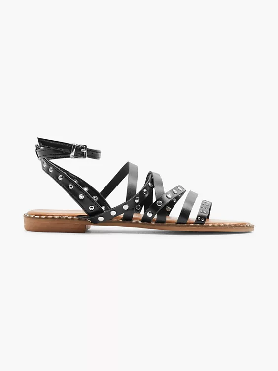 Graceland Sandale in schwarz