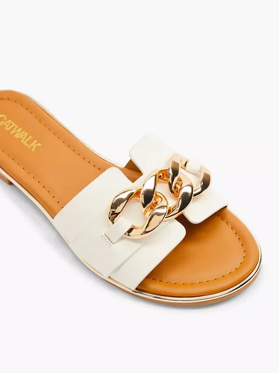 Catwalk Pantolette in weiß