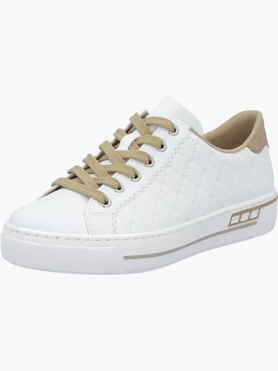 Rieker Damen Sneaker Low in weiß