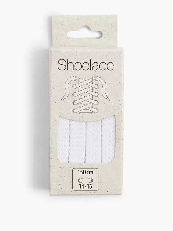 DEICHMANN Schnürsenkel 150 cm flach in weiß