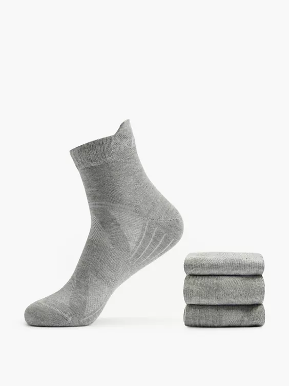 Skechers 3er Pack Socken in grau