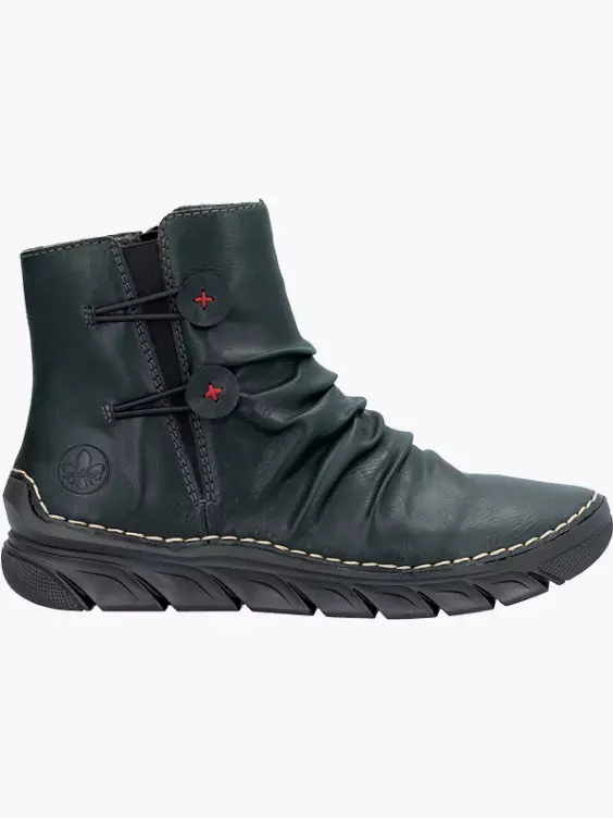 Rieker Damen Schnürstiefel in grün