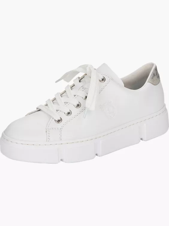 Rieker Damen Sneaker Low in weiß