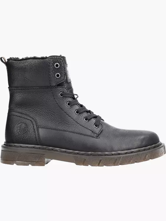 Rieker Herren Schnürstiefel in schwarz