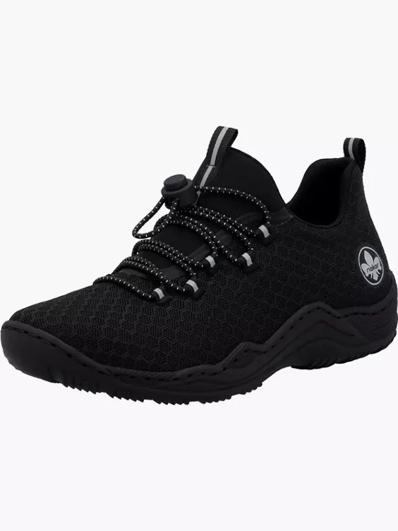 Rieker Damen Slipper in schwarz
