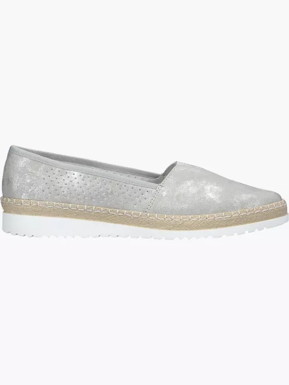 Rieker Damen Ballerinas in silber