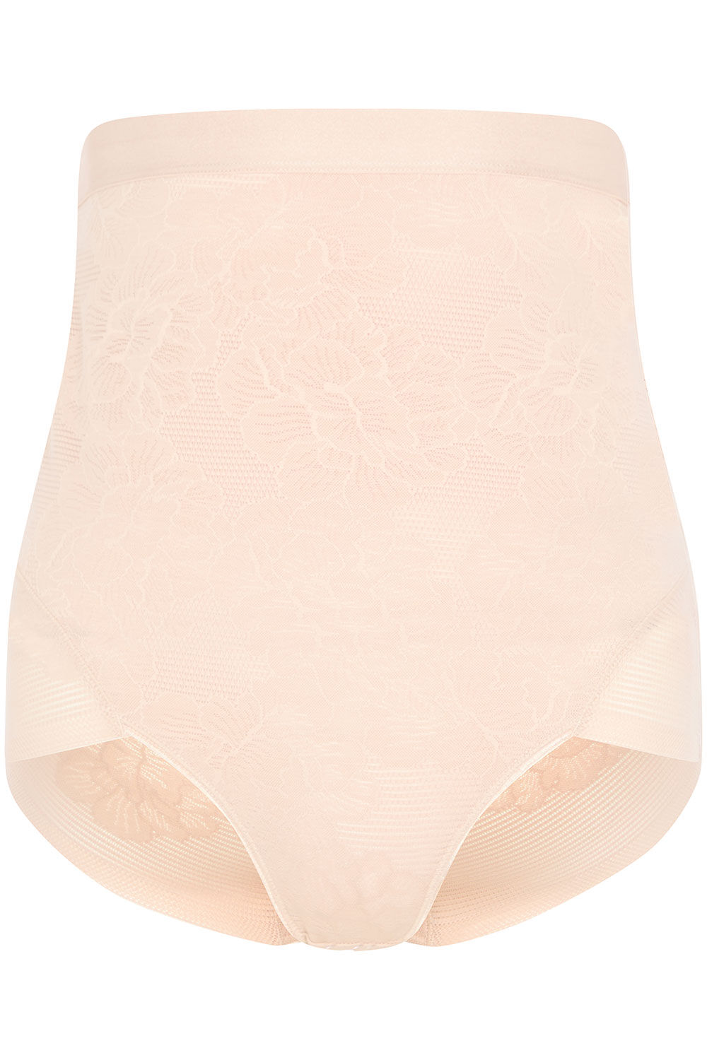 Jacquard Floral High Waisted Control Briefs